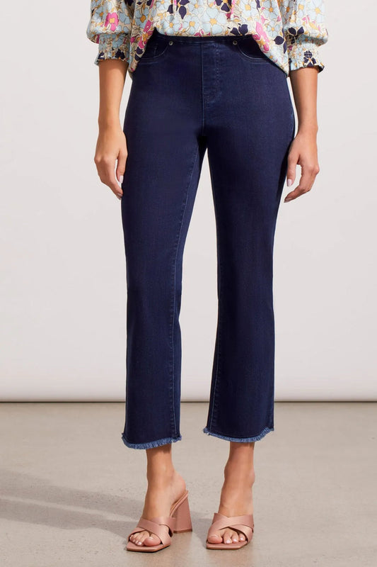 AUDREY PULL-ON STRAIGHT CROP PANT