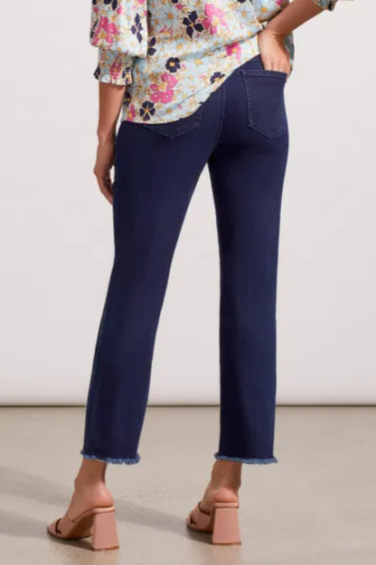 AUDREY PULL-ON STRAIGHT CROP PANT