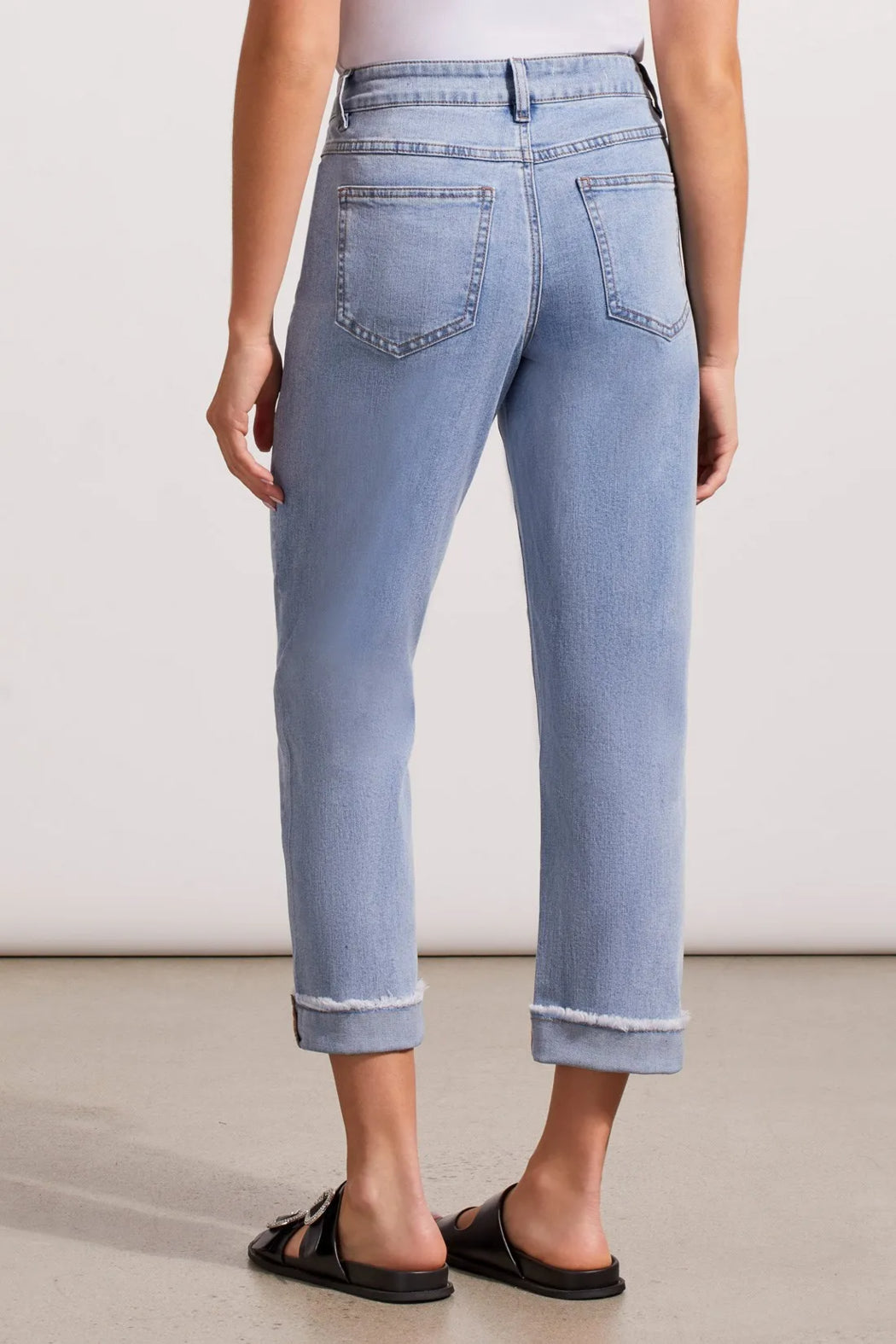 AUDREY STRETCH DENIM GIRLFRIEND ANKLE PANT