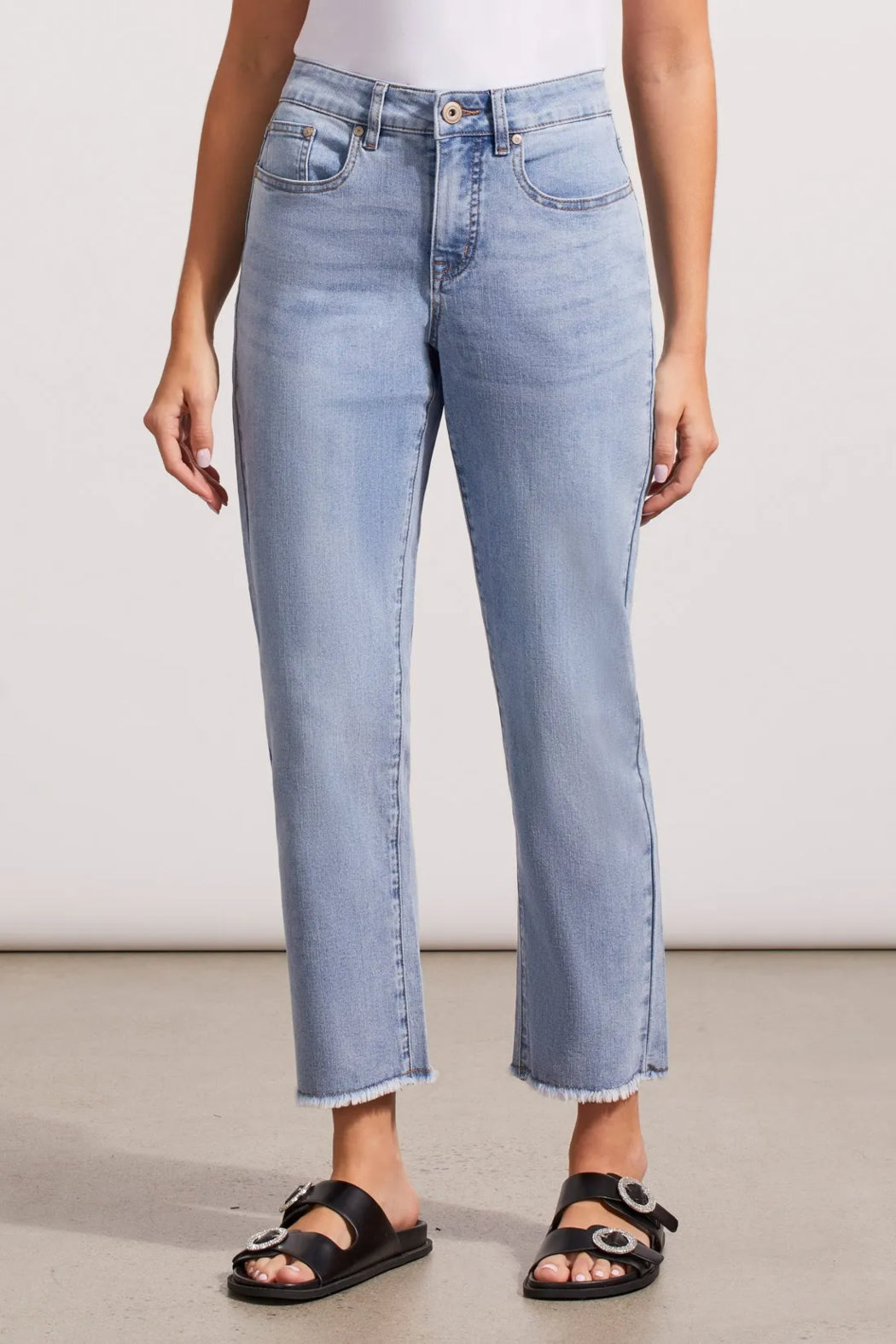 AUDREY STRETCH DENIM GIRLFRIEND ANKLE PANT