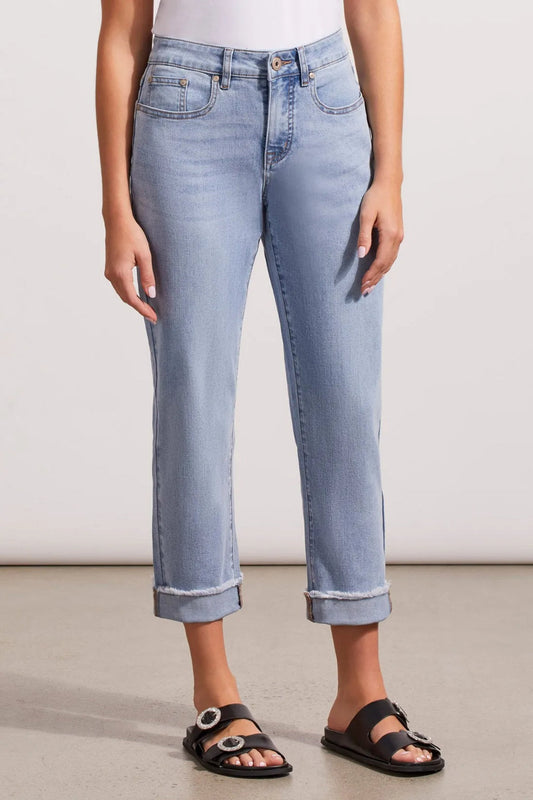 AUDREY STRETCH DENIM GIRLFRIEND ANKLE PANT