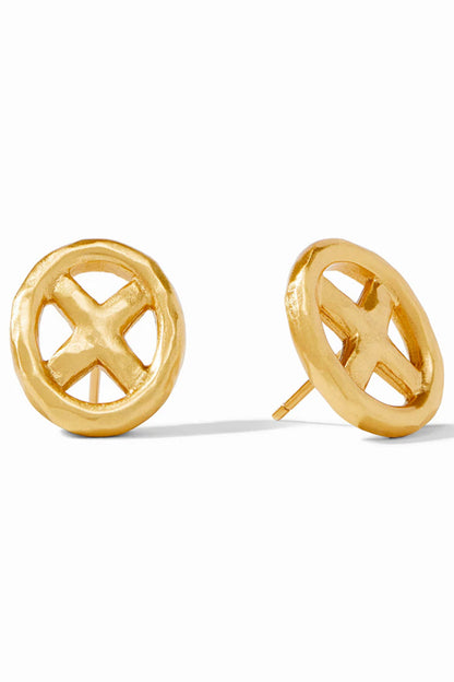 Avalon Oval Stud Earrings