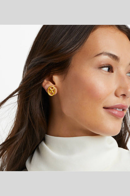 Avalon Oval Stud Earrings