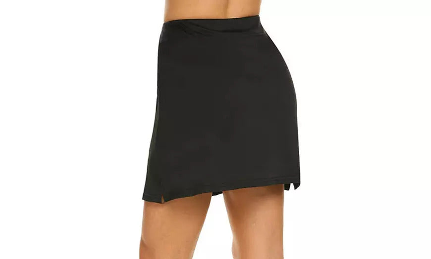 Women’s Active Stretch Running Sports Tennis Skirt