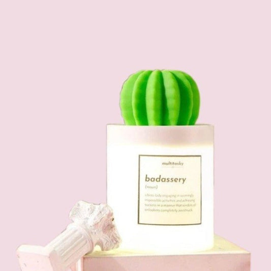 Badassery Cactus Humidifier Lamp
