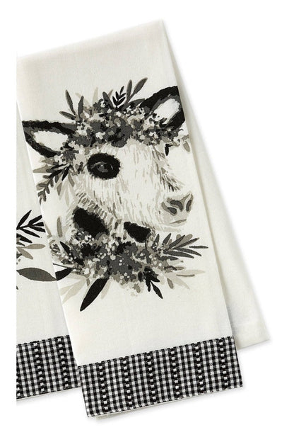 Barn Animals Embellished Dishtowels