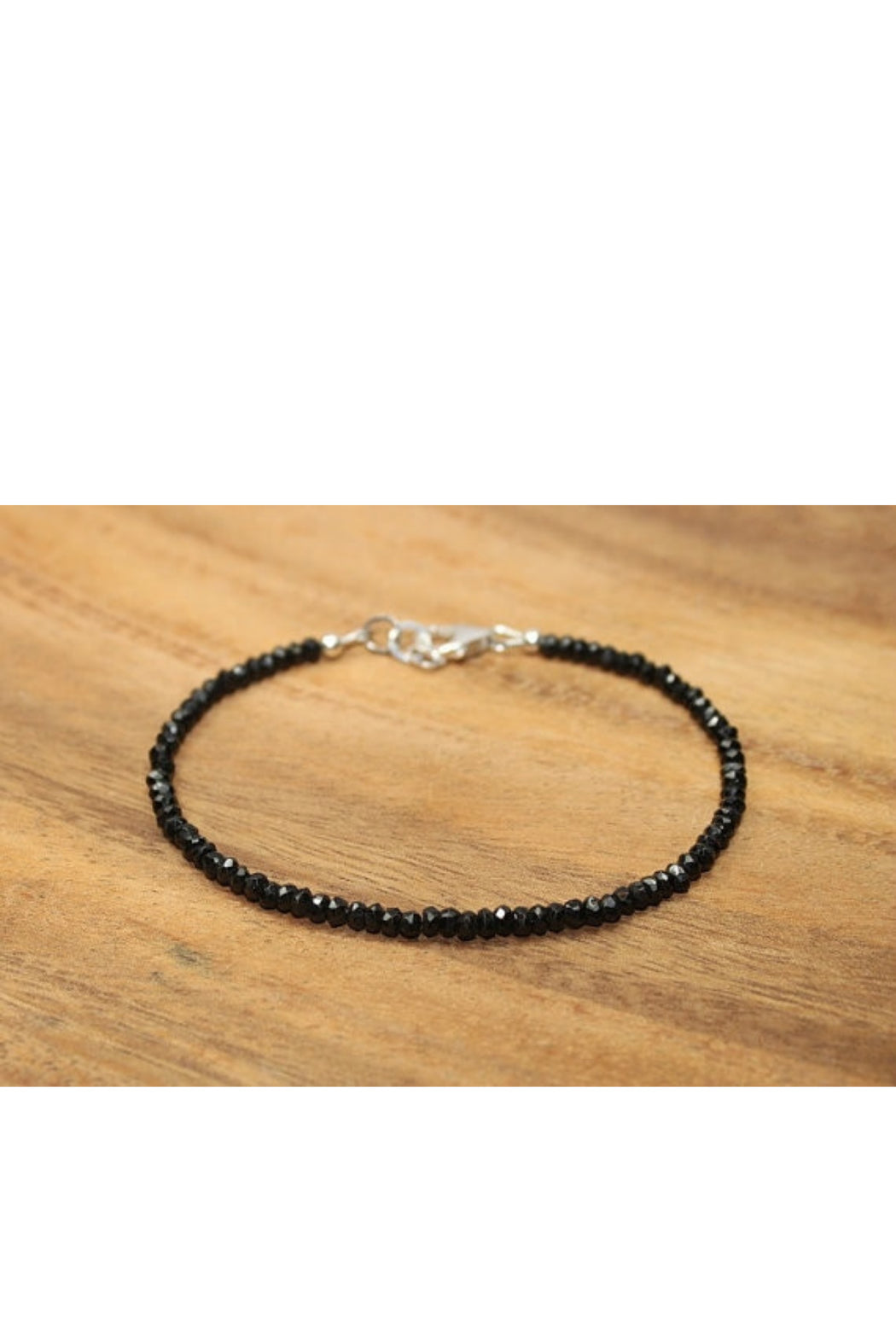 Beaded Gemstone Bracelet Hill Tribe Silver Bracelet