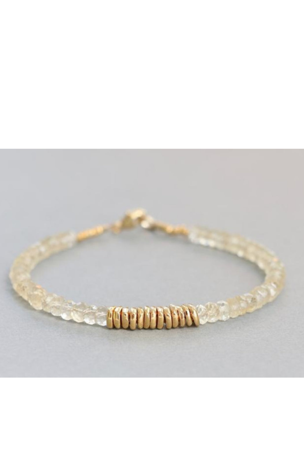 Beaded Gemstone Bracelet Hill Tribe Silver Bracelet