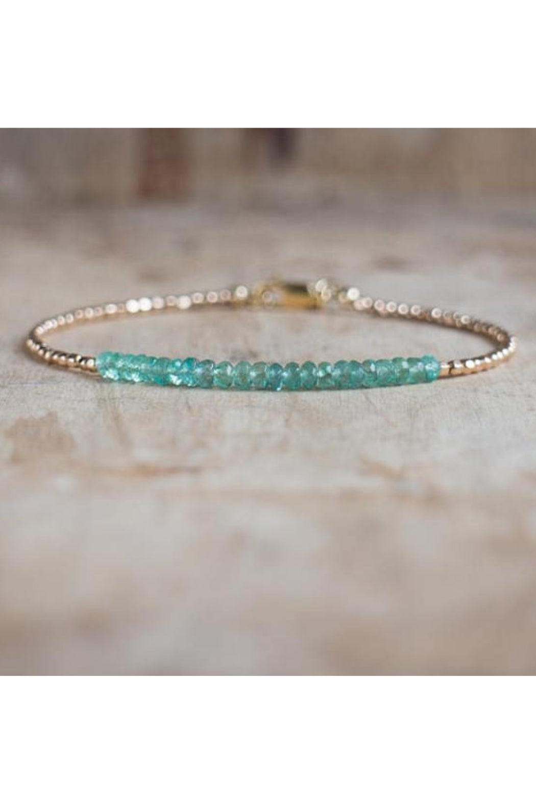 Beaded Gemstone Bracelet Hill Tribe Silver Bracelet