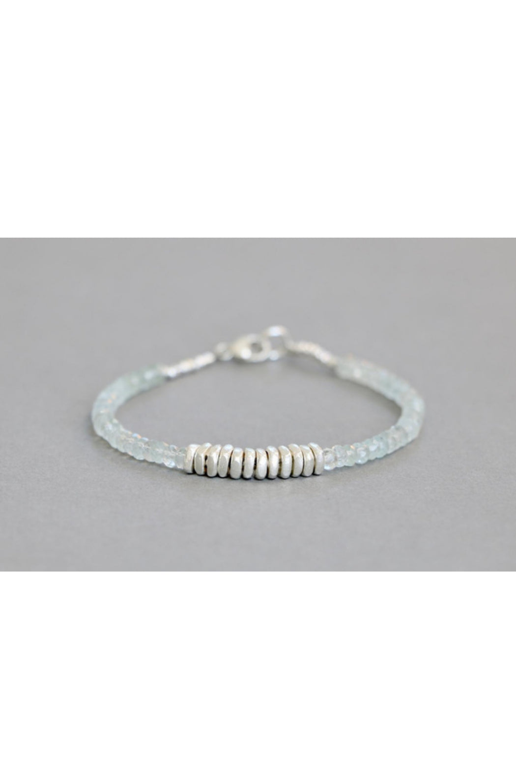 Beaded Gemstone Bracelet Hill Tribe Silver Bracelet
