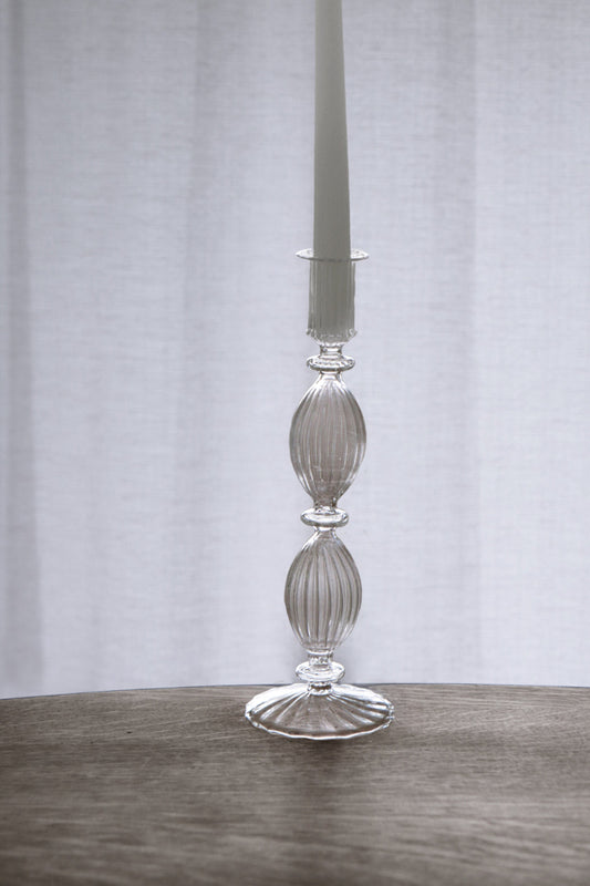BERYL 10" CANDLESTICK HOLDER SET/2