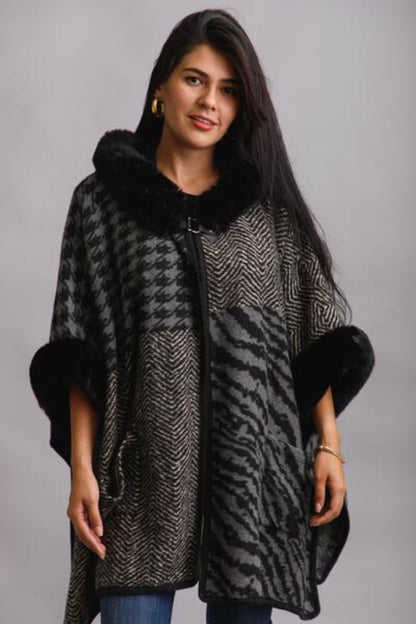 Beverly Fur Faux Kimono