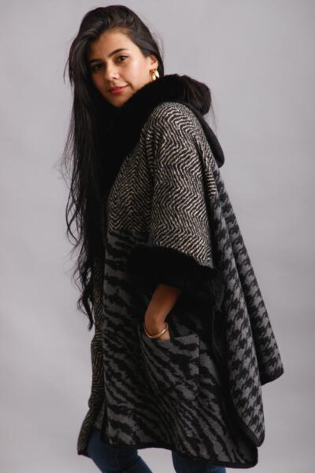 Beverly Fur Faux Kimono