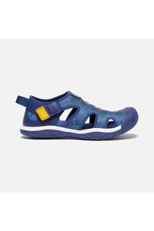 Big Kids Keen Stingray Water Sandals in Bright Cobalt/Blue Depths