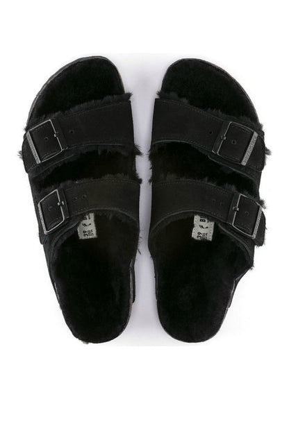 Birkenstock Arizona Shearling in Black