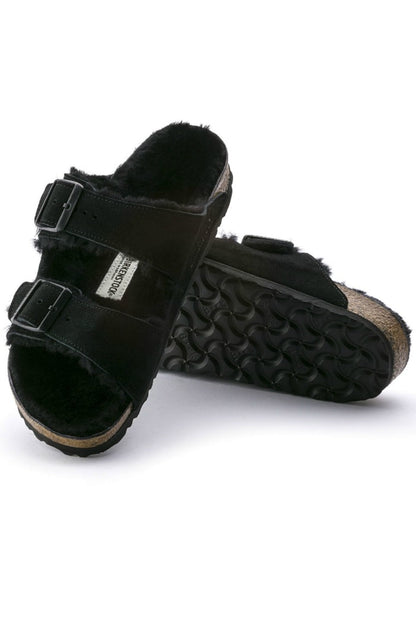 Birkenstock Arizona Shearling in Black