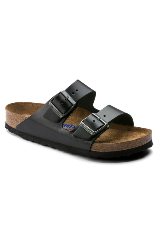 Birkenstock Arizona in Black Almafi Leather