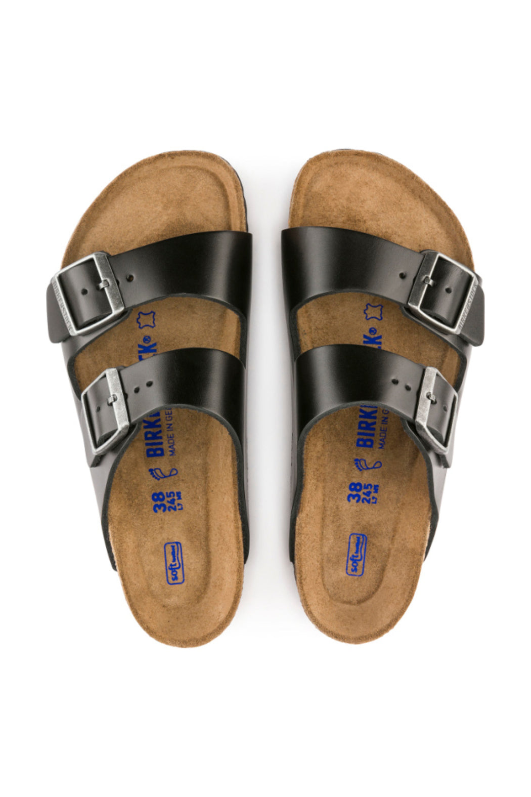 Birkenstock Arizona in Black Almafi Leather