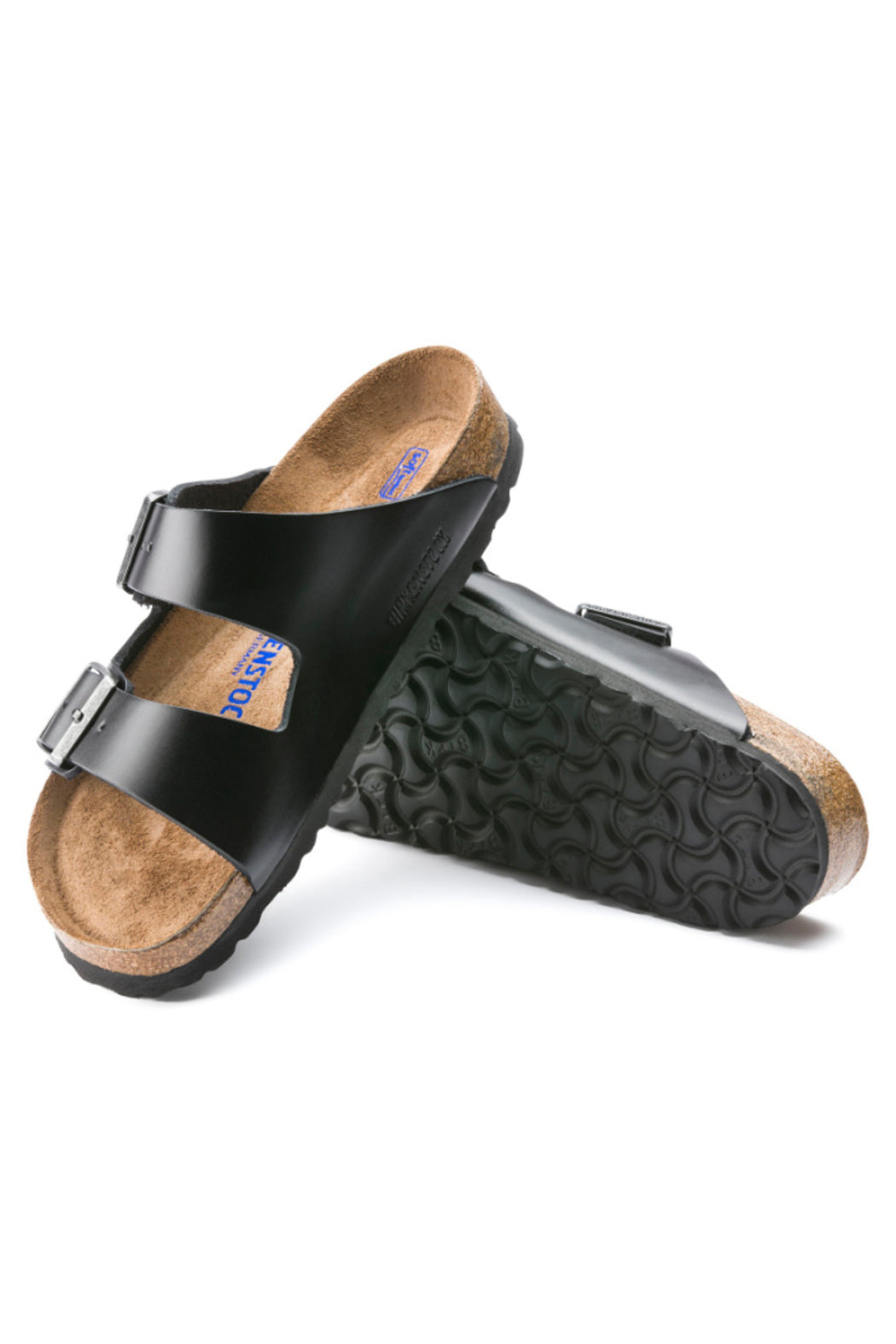 Birkenstock Arizona in Black Almafi Leather