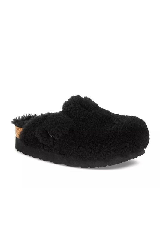 BIRKENSTOCK Boston Big Buckle Shearling in Black