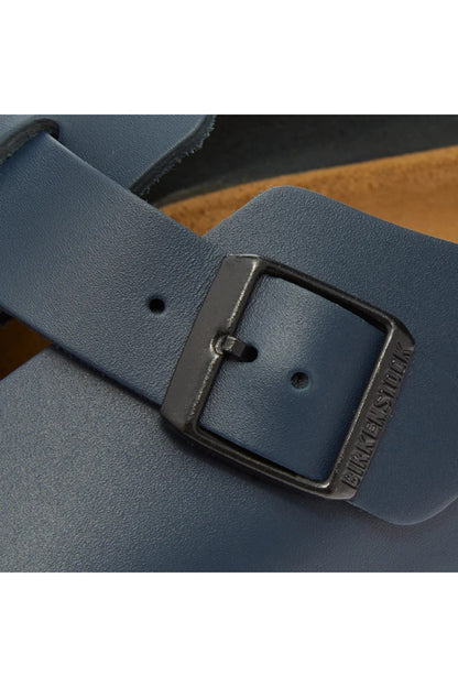 Birkenstock Boston in Narrow Width Blue Leather