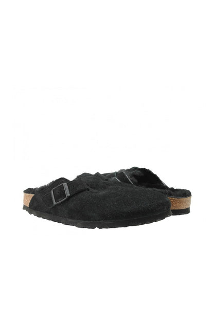 Birkenstock Boston Shearling Regular Width in Black