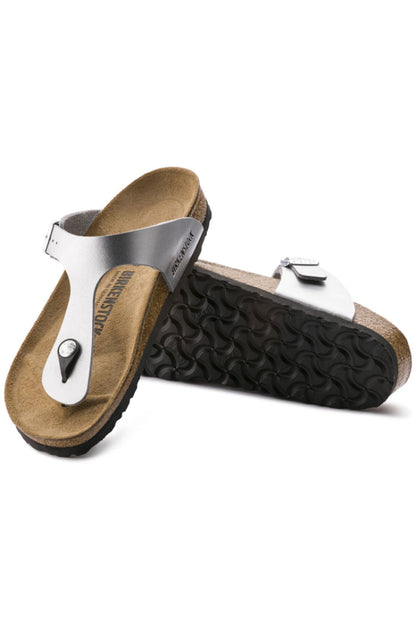 Birkenstock Regular Width Gizeh in Silver