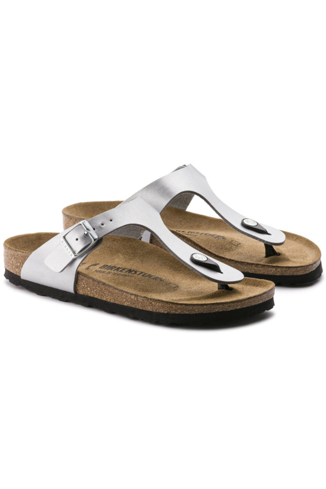 Birkenstock Regular Width Gizeh in Silver