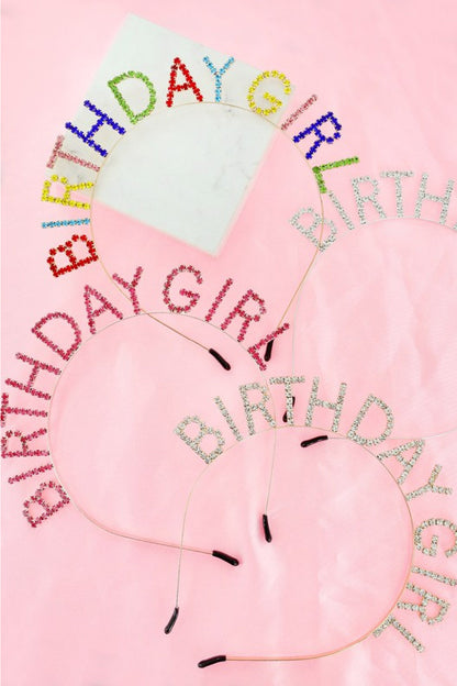 Birthday Girl Rhinestone Headband