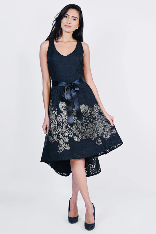 Black and Gold Dress