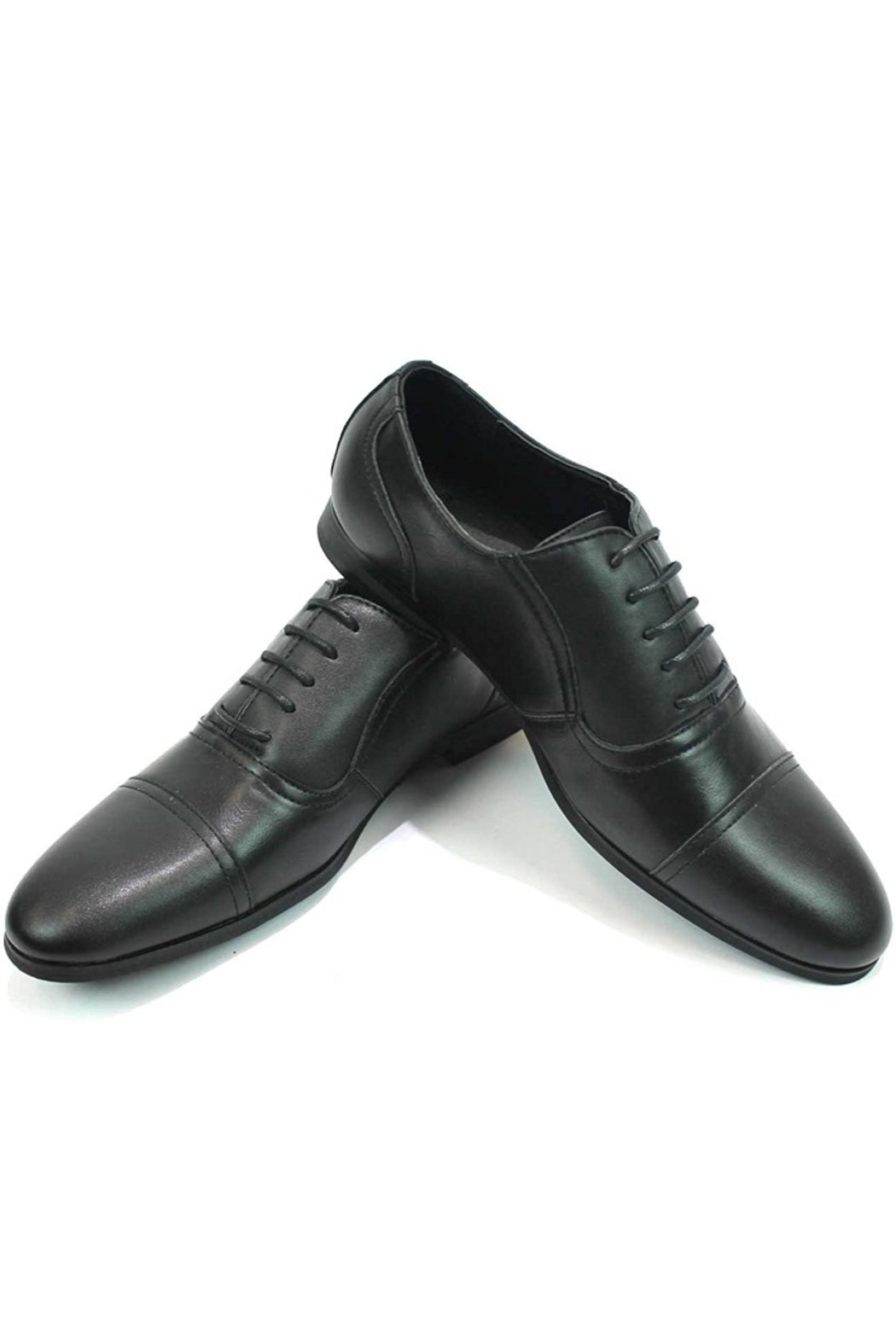 Black Cap Toe Dress Shoes