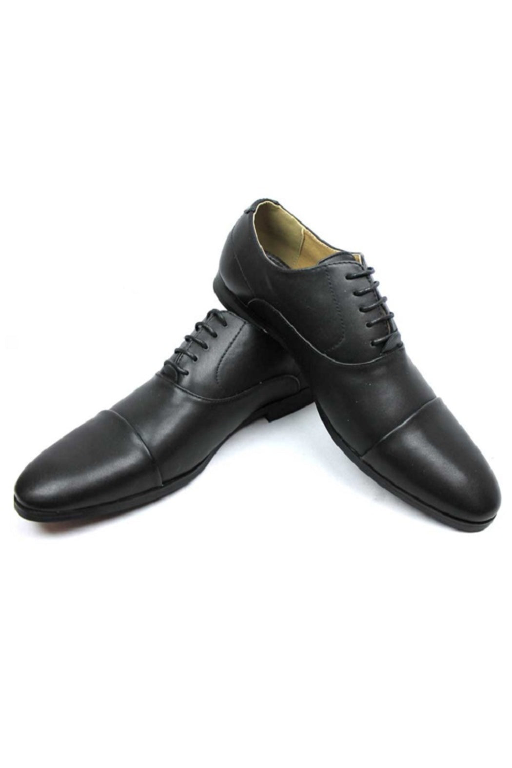 Black Cap Toe Dress Shoes