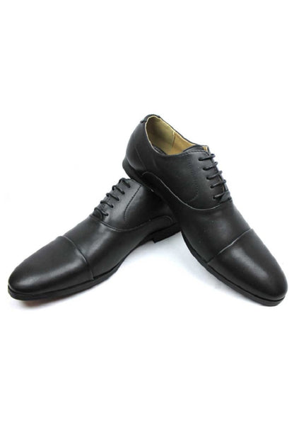Black Cap Toe Dress Shoes