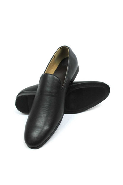 Black Dotted Slip On Loafer Dress Shoes