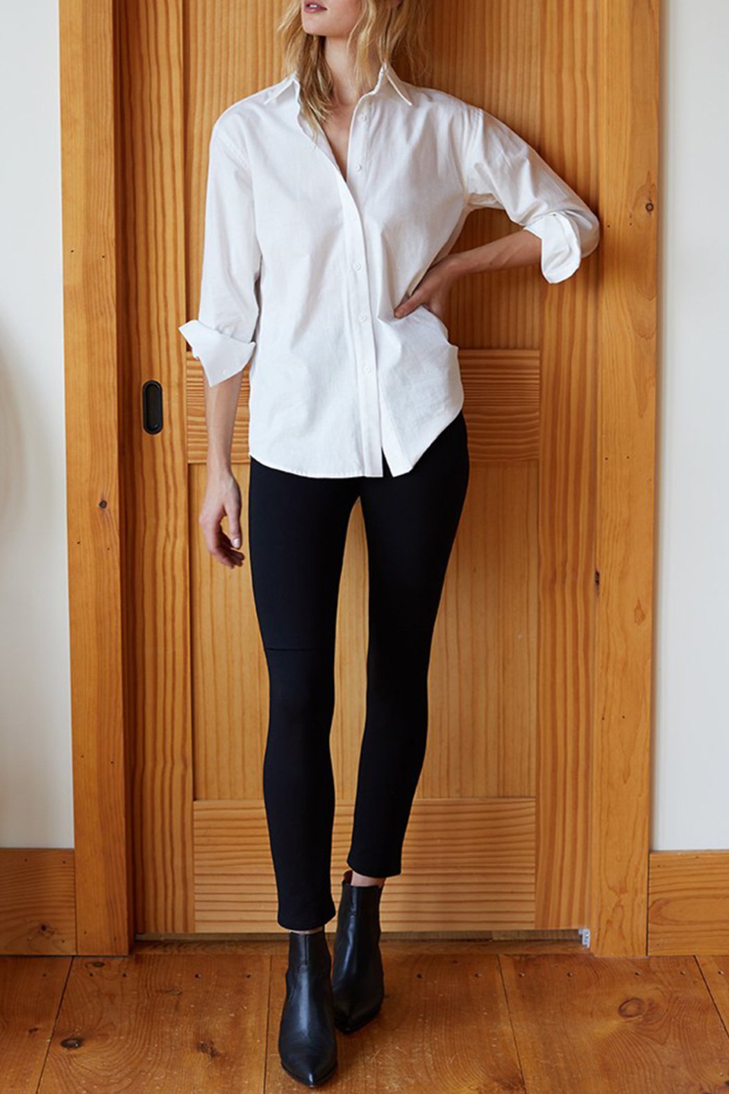 Black Ponte Layering Pant
