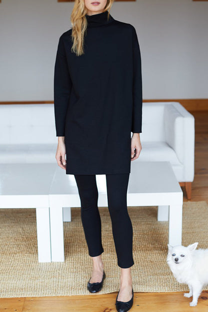 Black Ponte Layering Pant