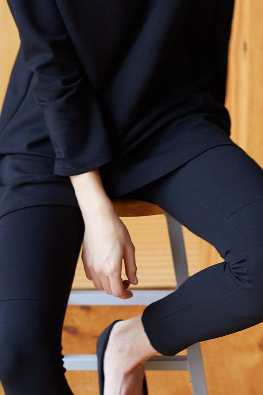 Black Ponte Layering Pant