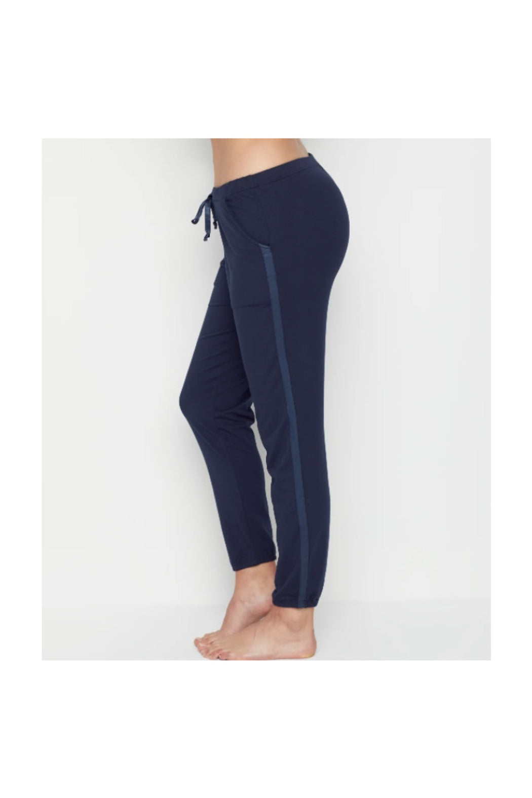 BLAIR FRENCH TERRY SWEAT PANT WITH SATIN TRIM