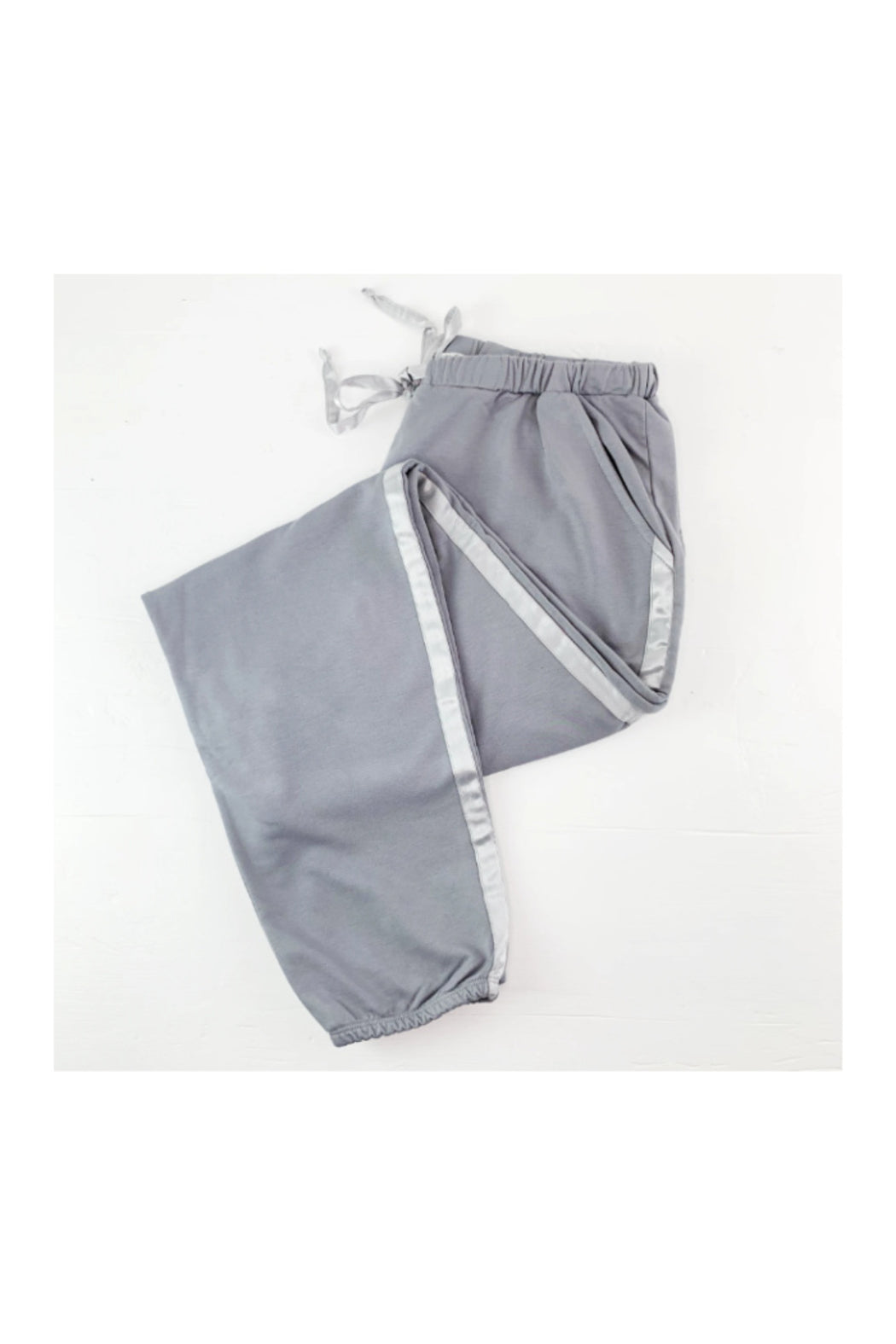 BLAIR FRENCH TERRY SWEAT PANT WITH SATIN TRIM