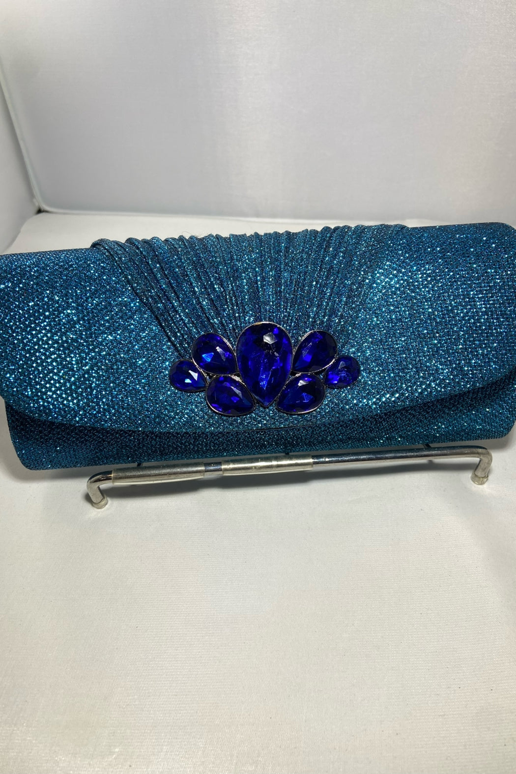 Blue Shimmer Clutch
