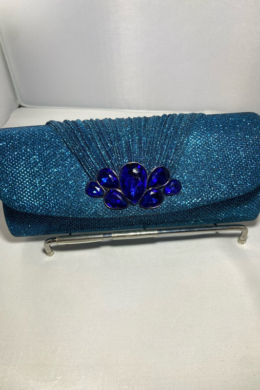 Blue Shimmer Clutch