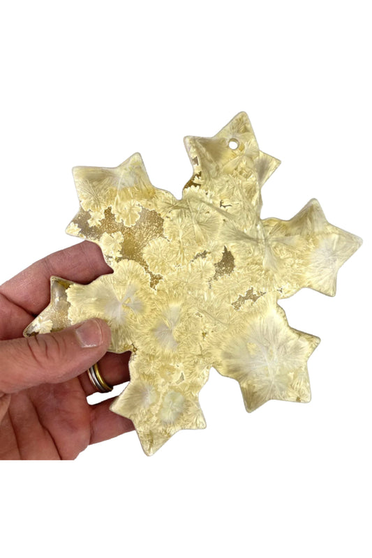 Borealis Gold Snowflake Ornament