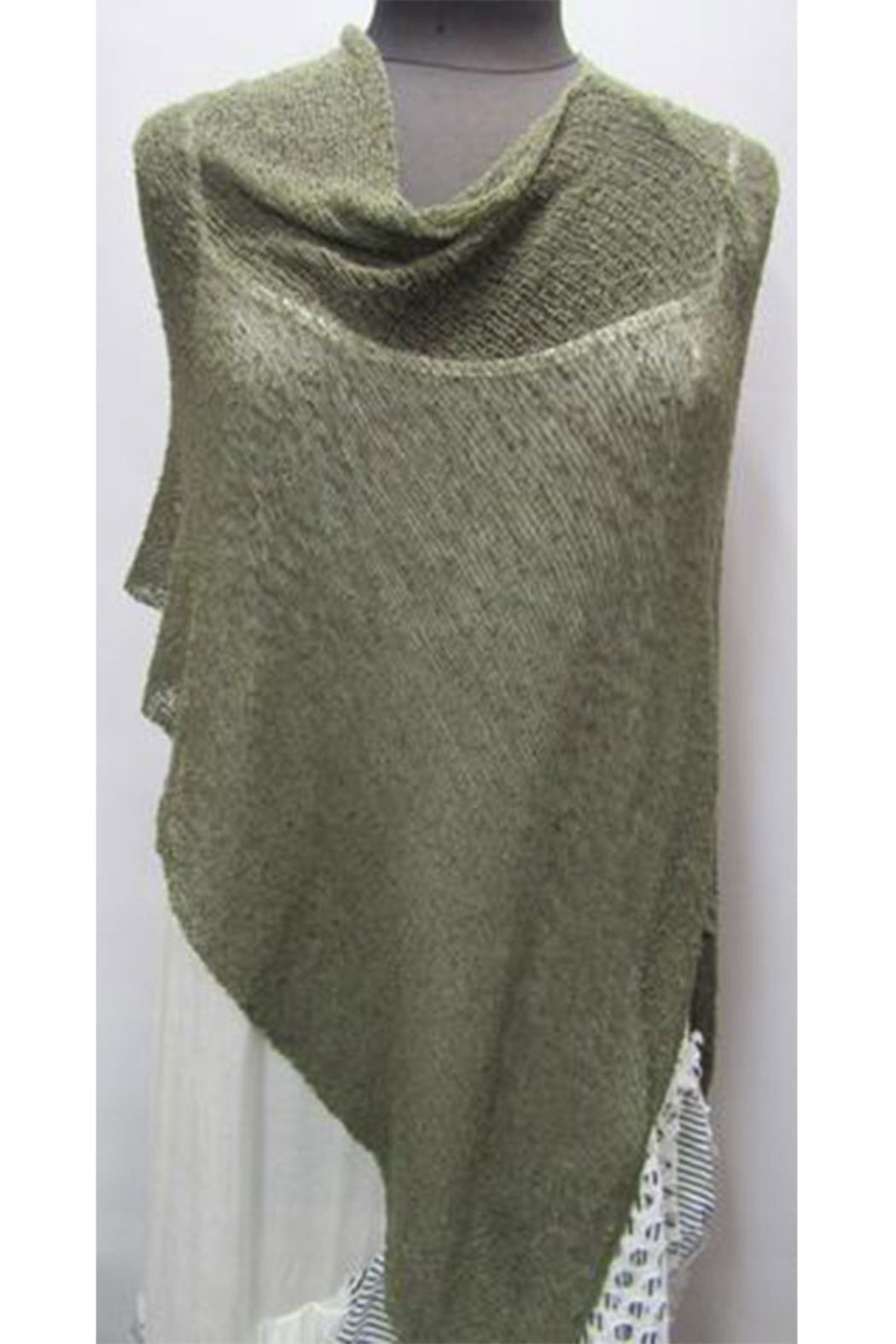 Boucle Knit Poncho