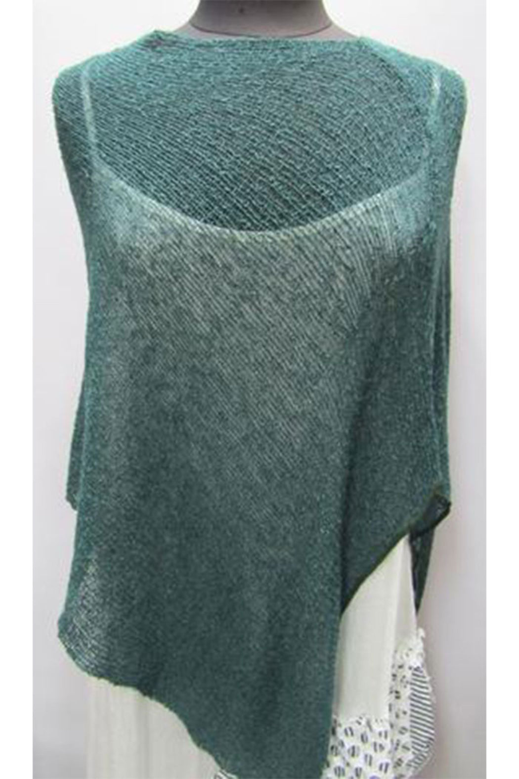 Boucle Knit Poncho