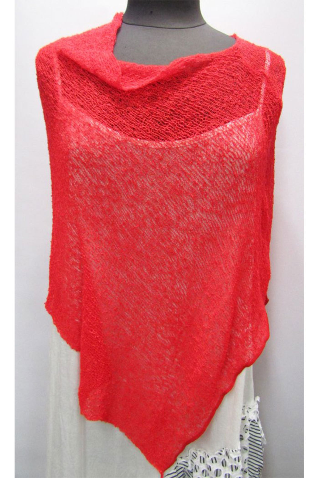 Boucle Knit Poncho