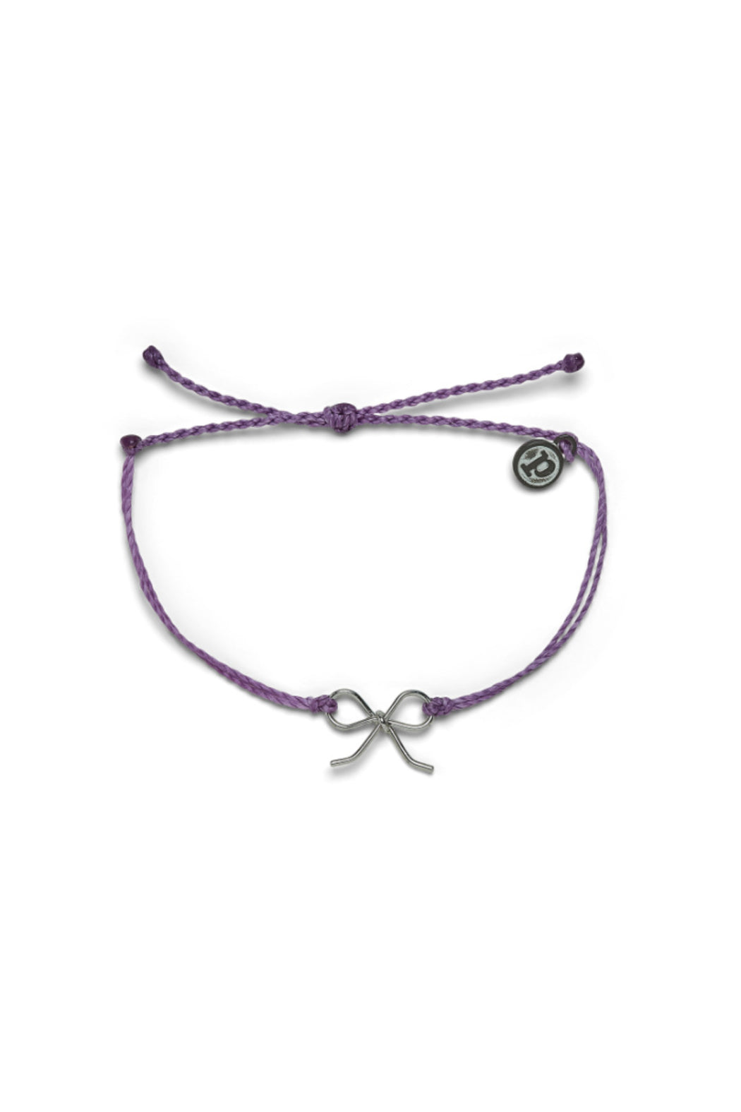 Bow Charm Bracelet-PUR/SIL