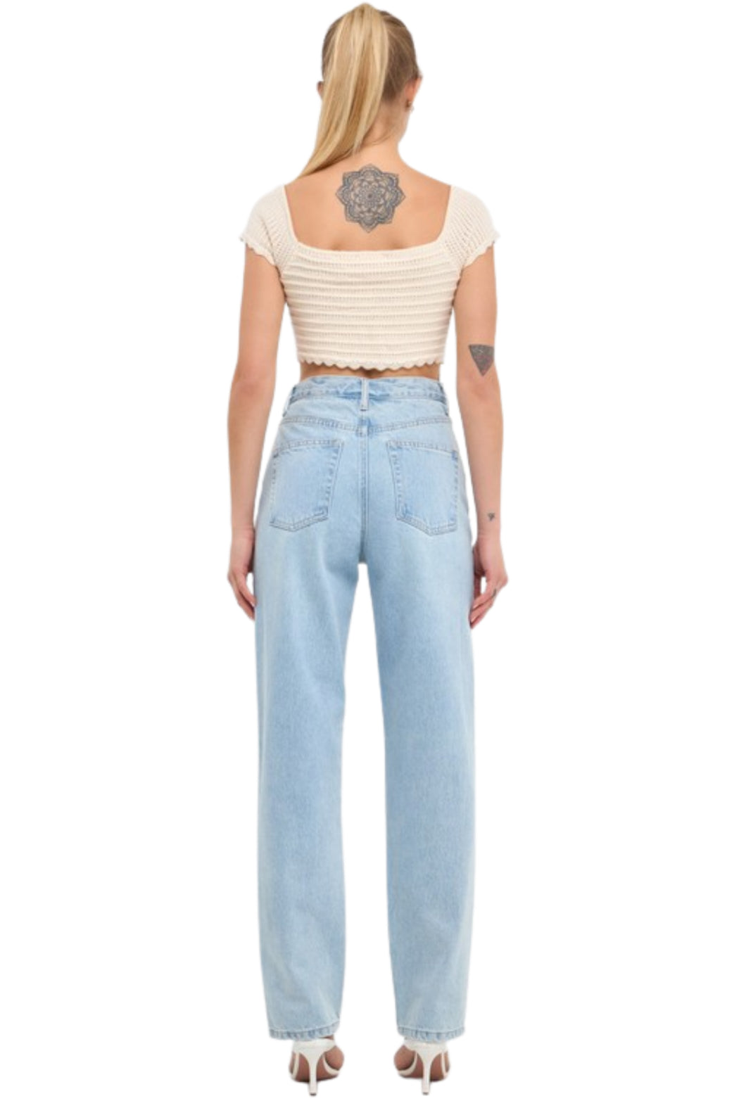 Bow Knit Crop Top