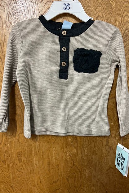 Brown Puff Vest Set