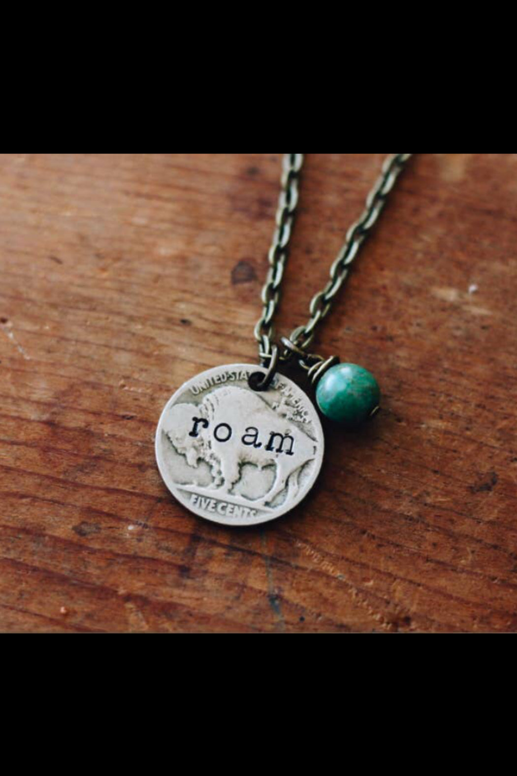 BUFFALO ROAM NICKEL NECKLACE
