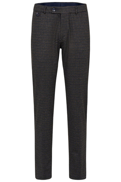 Bugatti Chinos with Modern Cut in Multi-Check